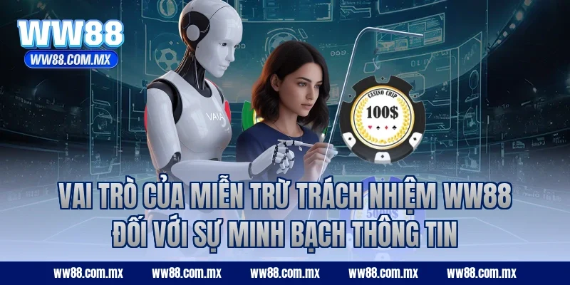 Vai trò của miễn trừ trách nhiệm WW88 đối với sự minh bạch thông tin